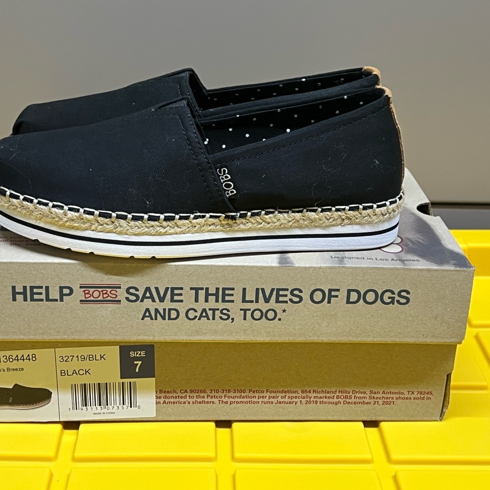 BOBS Navy Slip-On Shoes Size 7